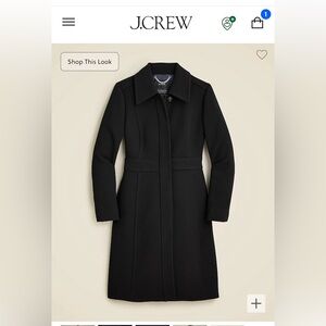 J.Crew Lady Day Topcoat in Italian Double-Cloth Wool Blend